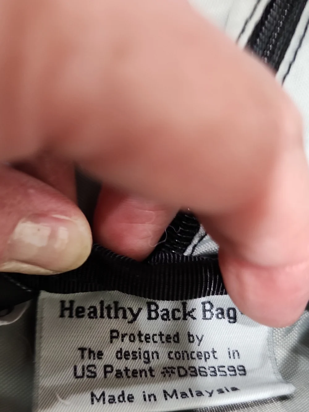 American Bag Healthy Back Bag + Mini Bag Black Travel Storage Hiking